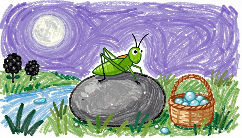 Un altro disegno dalla favola Lillo e le gocce di rugiada