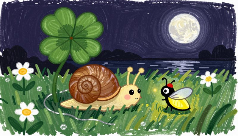 Un altro disegno dalla favola Lillo e le gocce di rugiada