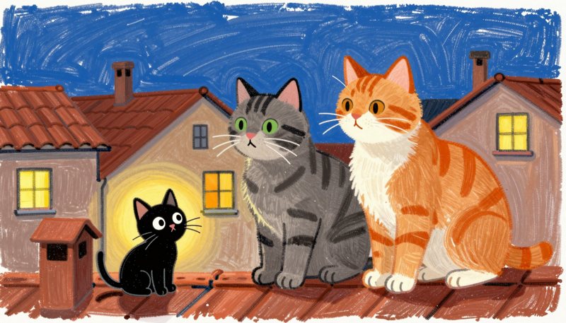 Un altro disegno dalla favola Pepe e la luce negli occhi